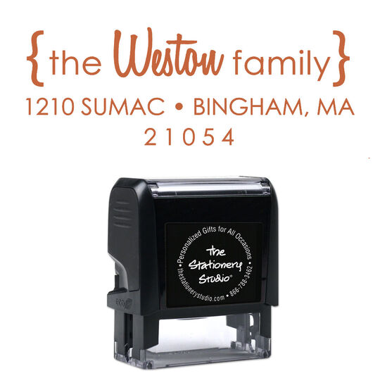 Weston Address Rectangular Self-Inking Stamp